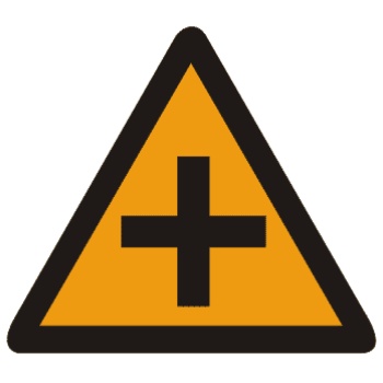 十字交叉标志图片