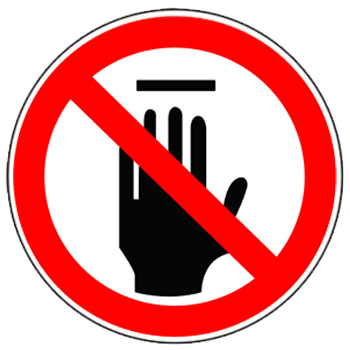 禁止触摸标志图片